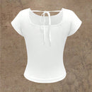 Camiseta de manga murcielago con grafico de letra para verano