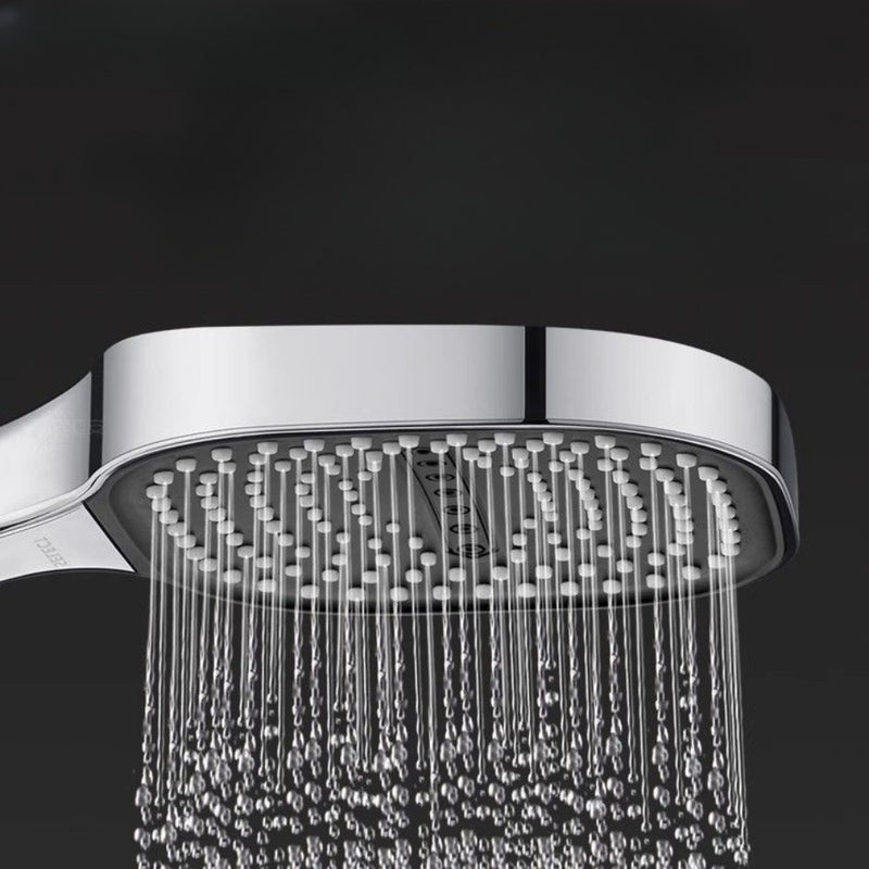 Cabezal de ducha de mano de alta presión con filtro, cabezal de ducha de masaje de montaje en pared de plástico cuadrado para accesorios de baño Decoraciones de Halloween, Navidad