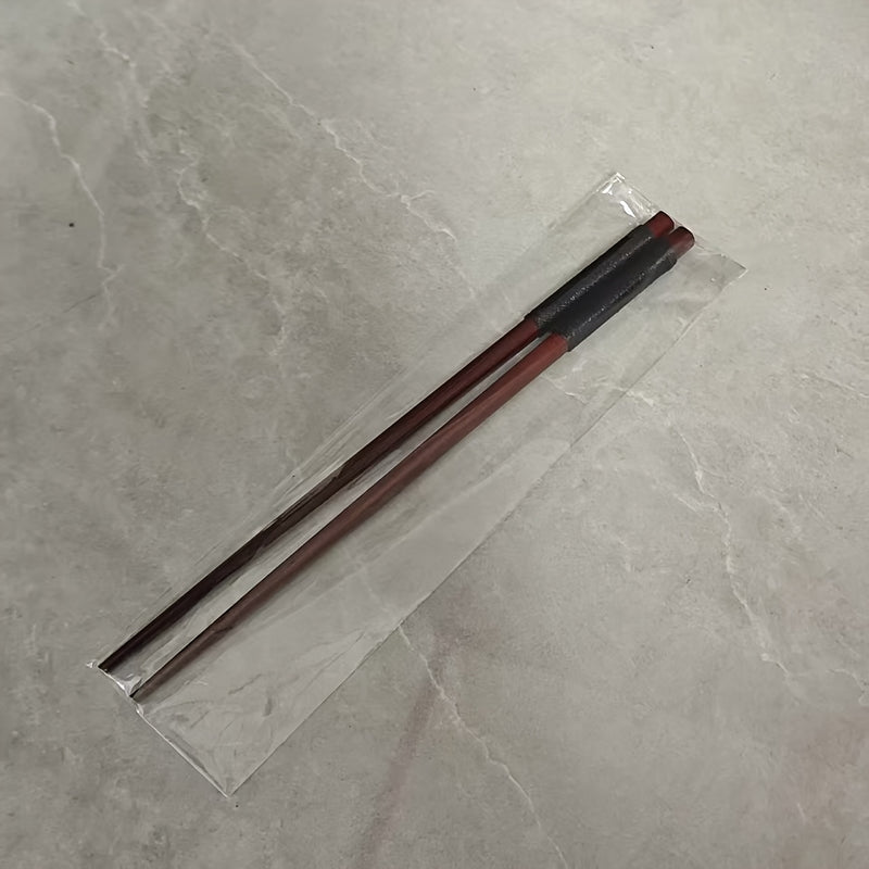 1 par de palillos chinos torcidos de madera con diseño antideslizante, palillos de bambú y palo de rosa, cubiertos para el hogar, palillos de madera de alta calidad