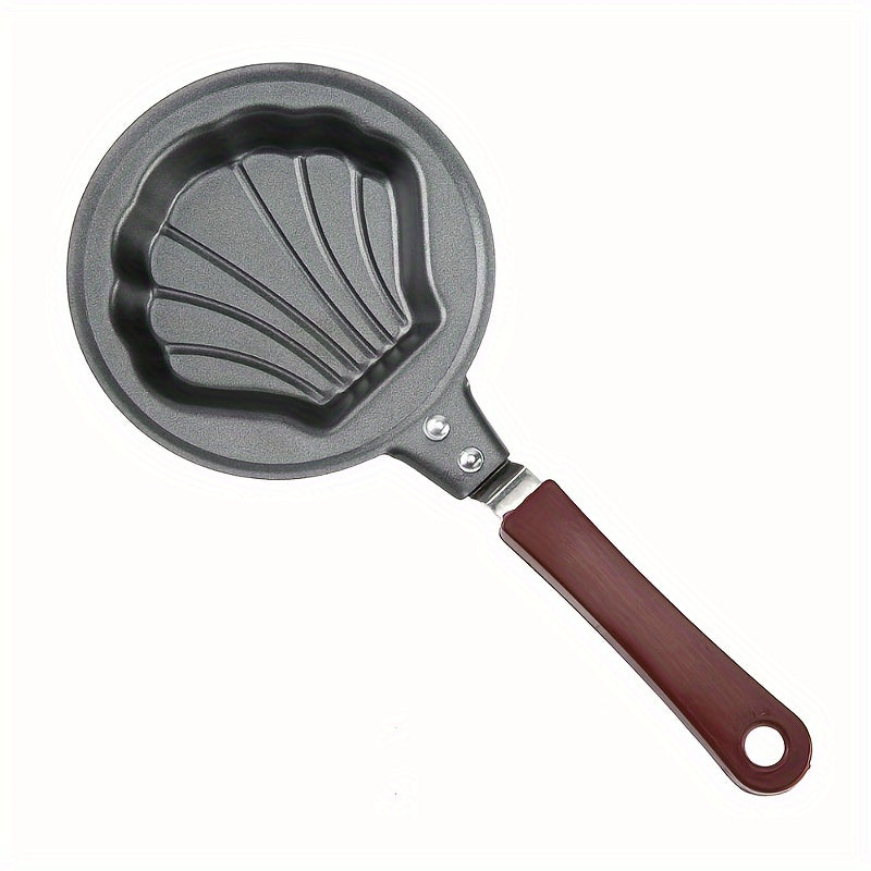 1pc Olla para freír huevos, Mini olla para freír huevos para el desayuno, Olla para freír huevos de dibujos animados de variedades variadas, Olla para huevos antiadherente en forma de corazón, Sartenes para tortillas de varias formas, Utensilios de cocin