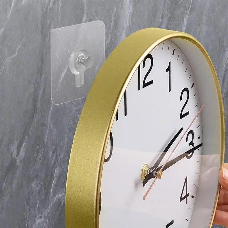20pcs Ganchos Adhesivos Fuertes para Pared - Sin Taladro, Impermeables y Contemporáneos de Plástico para Cocina & Baño, Fácil Instalación sin Daños para Cuadros, Marcos, Posters, Relojes, Ganchos de Utilidad