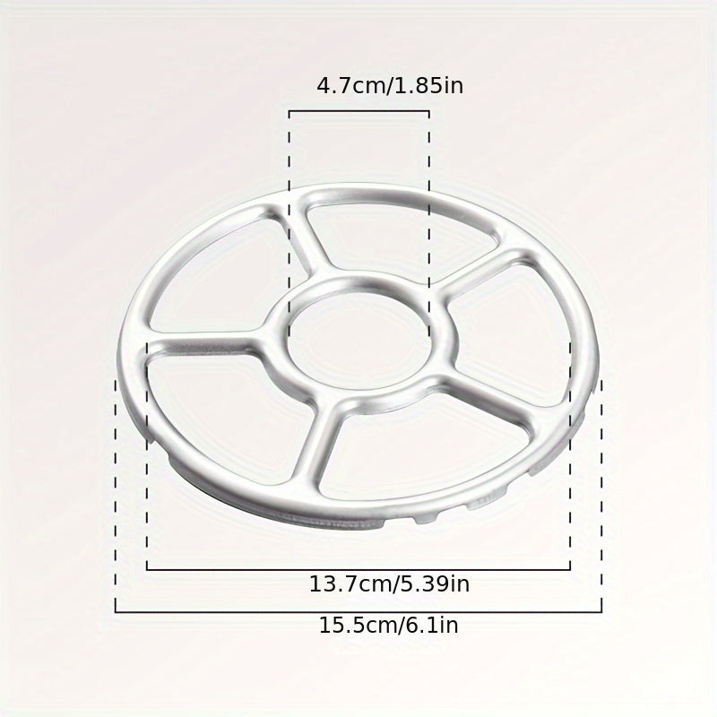1pc Soporte de Anillo de Quemador de Estufa de Gas de Acero Inoxidable, Soporte Antideslizante para Olla de Leche, Rejilla Auxiliar de Cocina para Cocina de Gas