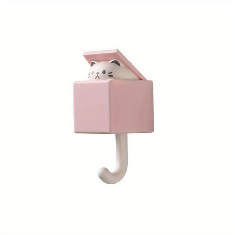Lindo gancho de gatito: Adorable gancho con un diseño de gato caprichoso, perfecto para la decoración de tu hogar - No requiere energía.