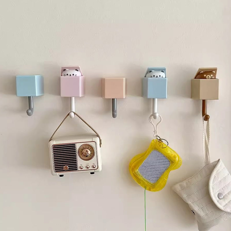Lindo gancho de gatito: Adorable gancho con un diseño de gato caprichoso, perfecto para la decoración de tu hogar - No requiere energía.