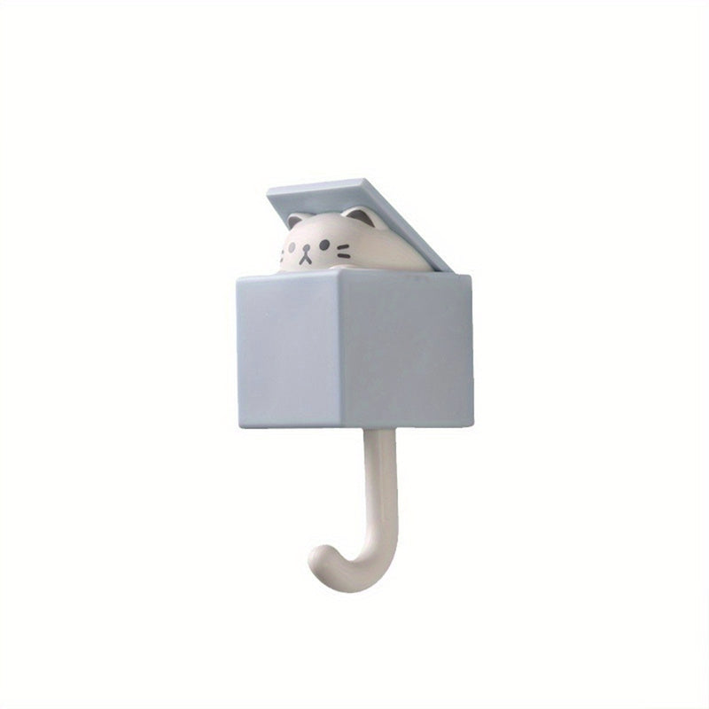 Lindo gancho de gatito: Adorable gancho con un diseño de gato caprichoso, perfecto para la decoración de tu hogar - No requiere energía.