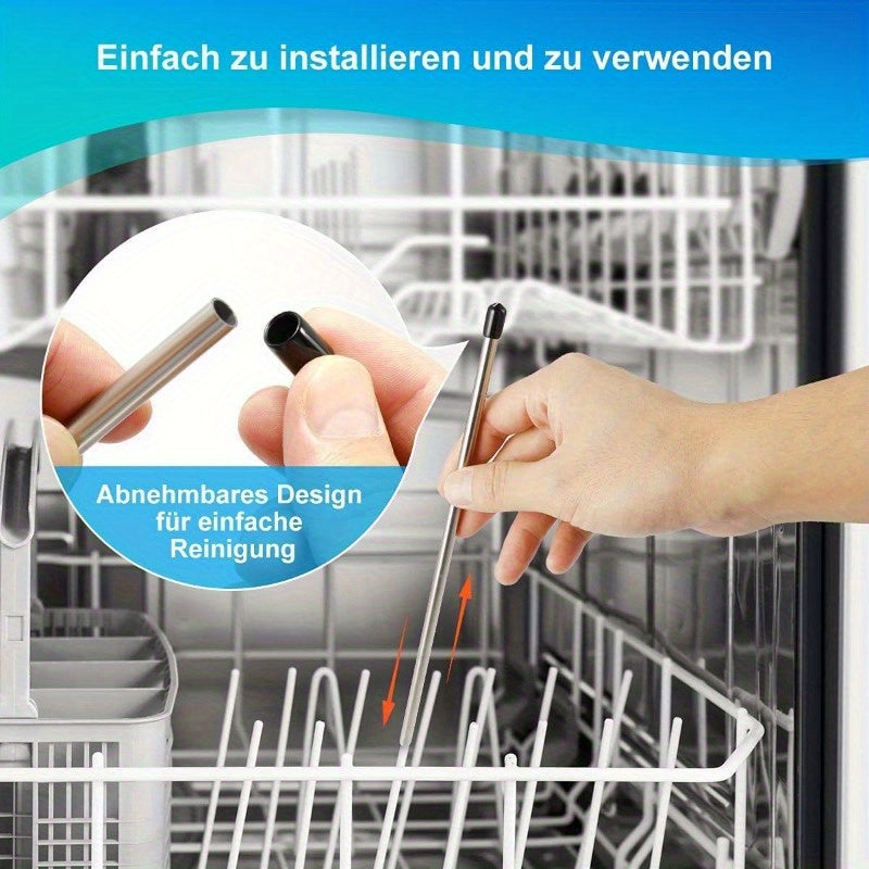 Soporte universal para botellas de lavavajillas de acero inoxidable - Se adapta a todos los soportes para botellas de lavavajillas estándar