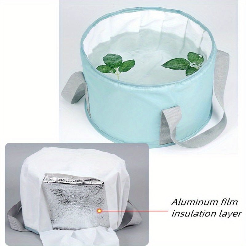 1pc Bañera de pies plegable portátil - Calma y refresca tus pies en cualquier lugar y en cualquier momento.