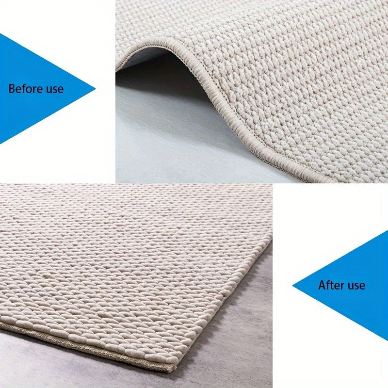 8 Piezas de Antideslizante para Alfombras, Lavable y Adhesivo Antideslizante para Suelos de Madera