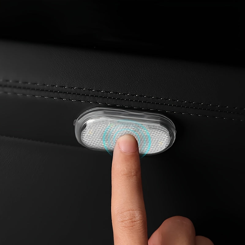 1 pieza / 4 piezas Luz LED para piso de auto universal recargable por USB, sensible al tacto, voltaje de operación ≤36V, compatible con autos, camiones y camionetas