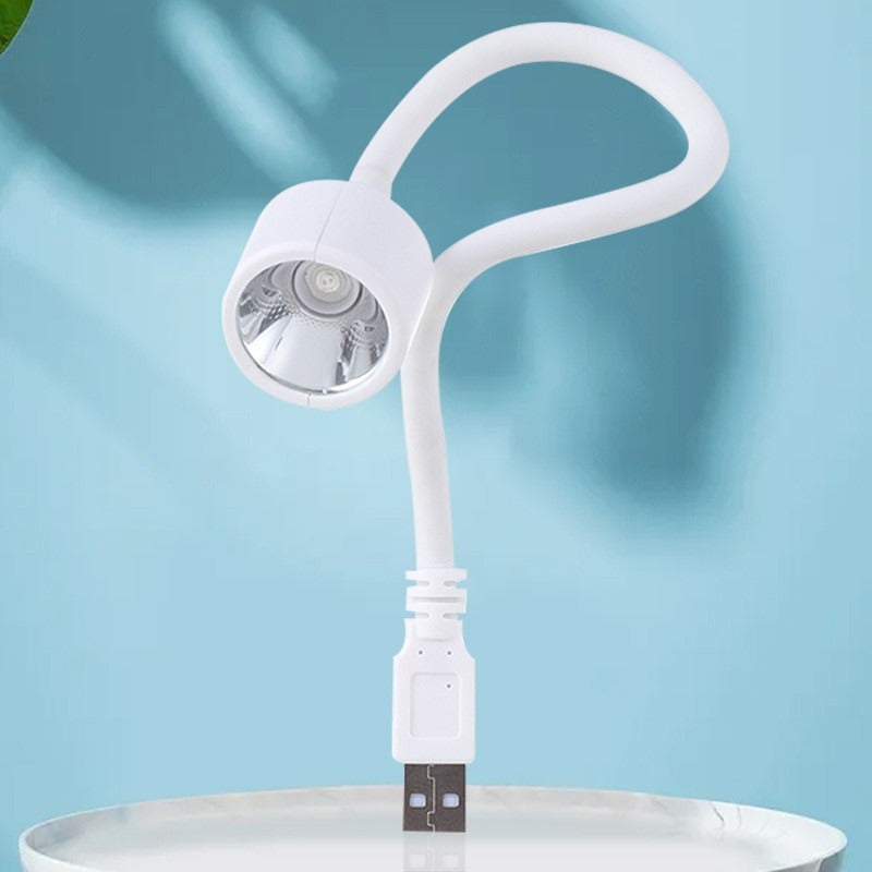 1/2 piezas Mini Secador de Uñas LED, lámpara plegable con alimentación USB para secado rápido de esmalte de gel, herramienta de manicura portátil con diseño blanco adecuado para uñas DIY en casa o salón, luz flexible de cuello, lámpara de curado de uñas