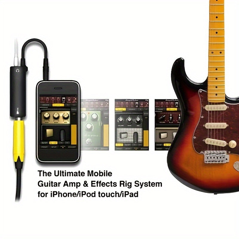 Interfaz de Guitarra para Teléfono 1pc - Convertidor I-Rig para Grabación de Audio de Alta Calidad y Afinación - Accesorios Esenciales para Guitarra