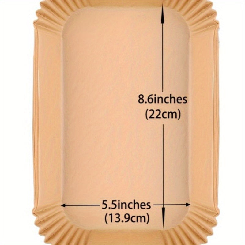 100 piezas de papel para hornear antiadherente y resistente al calor - Hojas de papel para hornear, asar y freír a la parrilla, rectangulares, a prueba de aceite y agua - Regalo perfecto para entusiastas de la hornear y la barbacoa, accesorio para freido