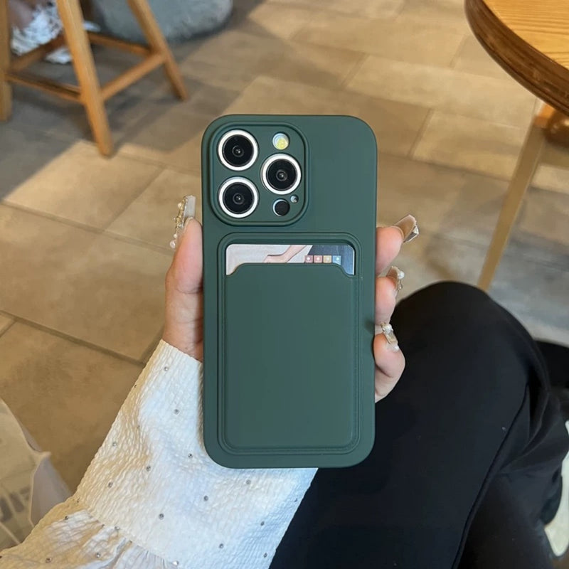 Funda de textura lisa de color sólido para iPhone, protección total contra caídas, compatible con modelos 16, 15, 14, 13, 12, 11, XR, X, 8, 7 Plus y Pro Max