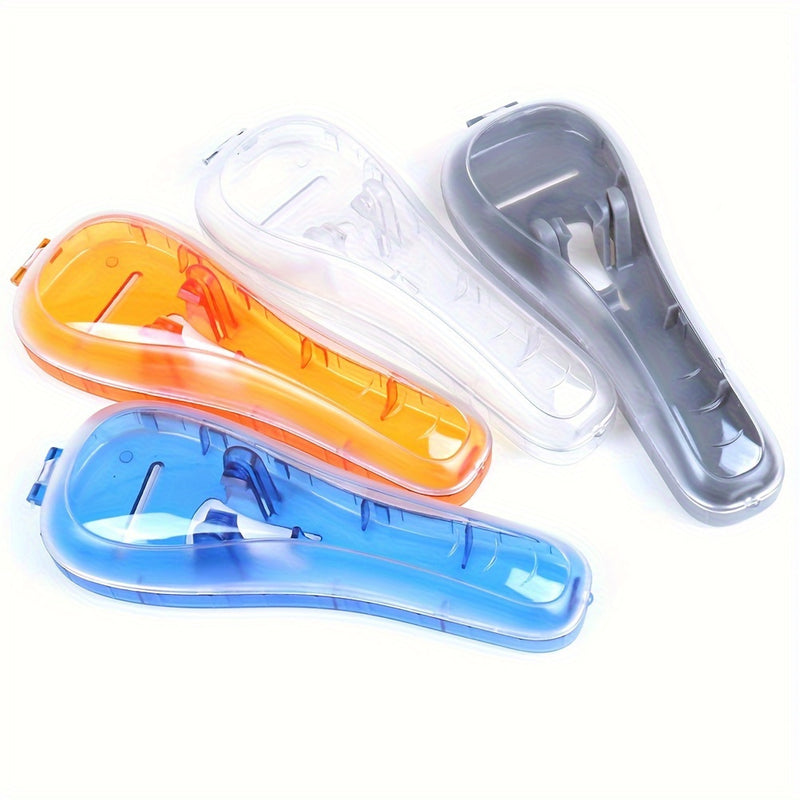 Estuche De Afeitadora De Plástico Transparente Para Hombres, Portátil Y Duradero Para Viajes