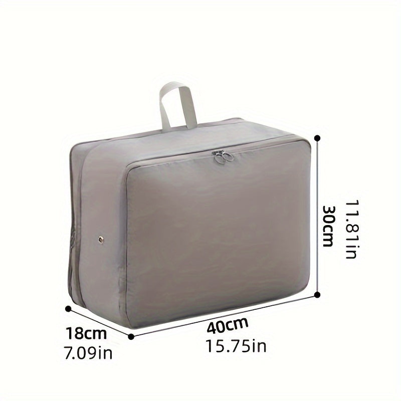 2 Piezas de Bolsas de Compresión Ahorradoras de Espacio con Cierre Seguro y Diseño Expandible - Tela Oxford Resistente para Ropa, Mantas, Viajes y Mudanzas - Organizador Multiusos (Rosa Pastel/Blanco, Gris/), Almacenamiento Bajo la Cama, Forma Compacta,