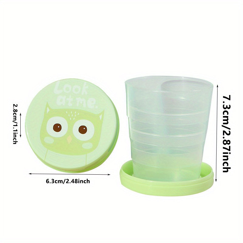 Taza de viaje portátil y plegable, telescópica, sin necesidad de energía, ideal para uso al aire libre y artículos de baño