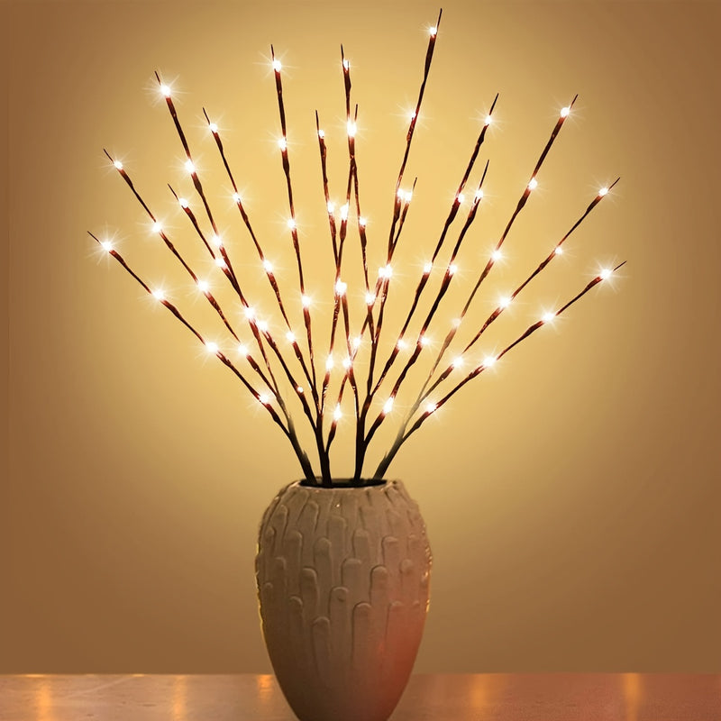 Luces de Rama con 20 LEDs para Decoración Interior en Bodas, Cumpleaños y Navidad - Luces de Hadas con Diseño de Ramas sin Batería