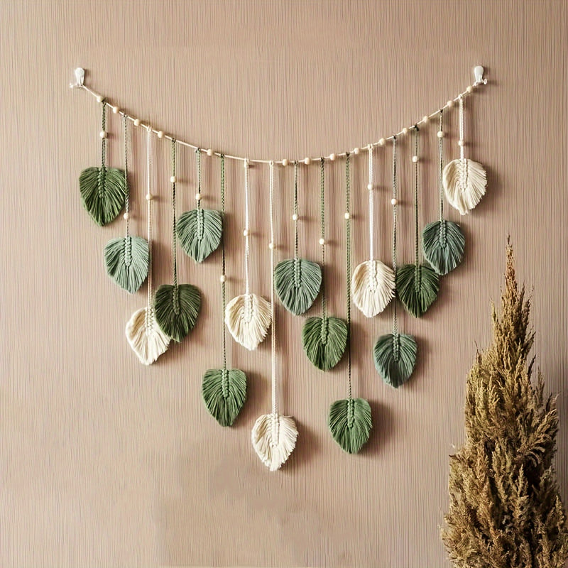 Decoración de pared de caña de abeja Boho Chic - Ligero, duradero y de poliéster, no necesita energía eléctrica - Ideal para dormitorio y sala de estar, estilo de hogar Boho, decoración de hogar Boho