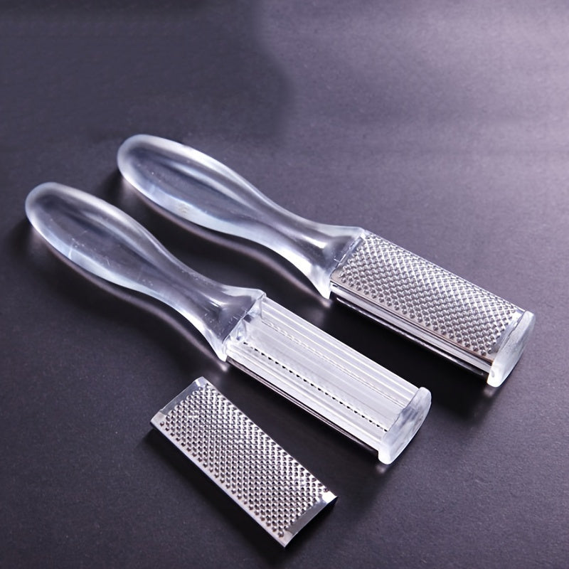 3-Pack Limpia pies, Herramienta de pedicura de doble cara, Exfoliante manual para eliminar piel muerta, Tratamiento de callos y durezas, Accesorio de cuidado de pies sin sulfatos para revitalización de piel suave
