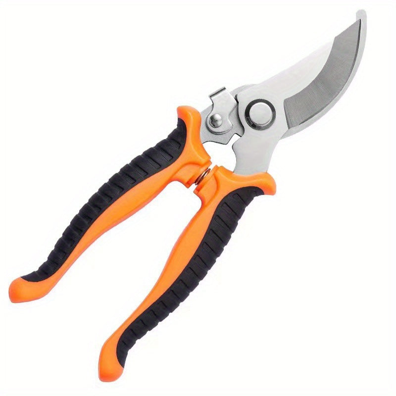 1pc Cortadora de jardín de acero inoxidable de estilo clásico - Manual, herramienta de recorte de alta precisión para el mantenimiento del jardín - Hoja resistente a la corrosión, mango ergonómico antideslizante