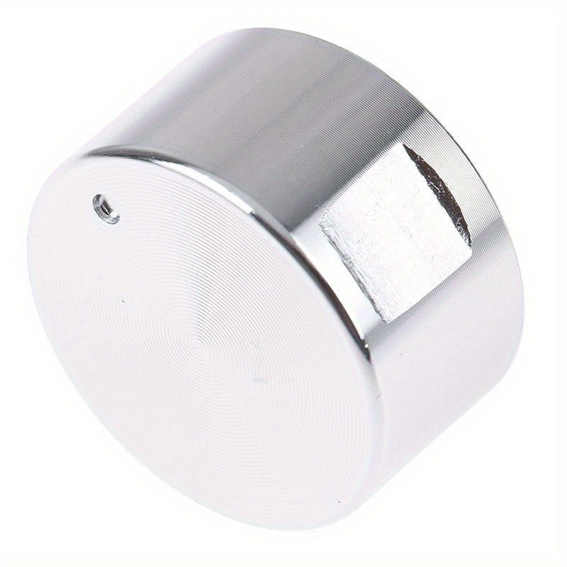 5 unidades de perillas univer para estufa de gas, interruptor de control rotativo de metal, repuestos de perillas de estufa de cocina, diseño de bloqueo de seguridad - Plata