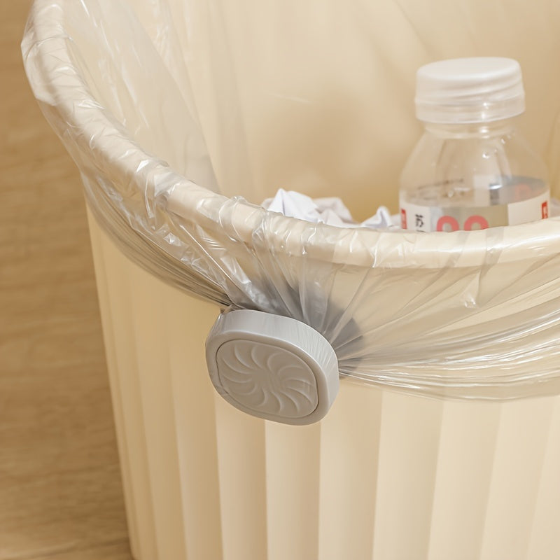 1pc Soporte para Bolsas de Basura Antideslizante con Apertura de Una Mano - Dispensador Resistente de PP, Base Antideslizante para Cocina, Baño, Sala, Exterior, Oficina - Colocación Segura de Bolsas de Basura, Solución de Almacenamiento de Residuos, Mate