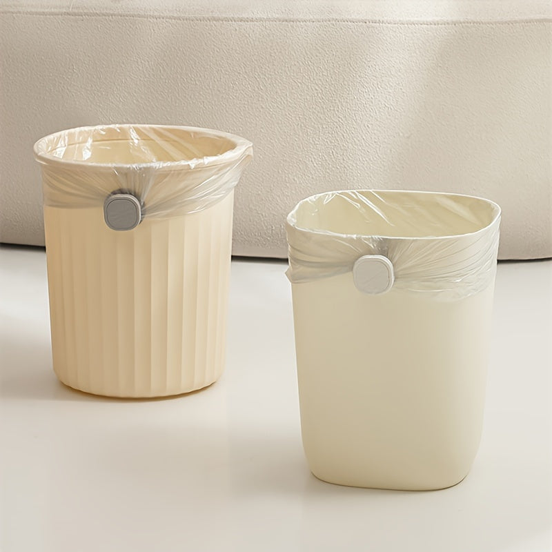 1pc Soporte para Bolsas de Basura Antideslizante con Apertura de Una Mano - Dispensador Resistente de PP, Base Antideslizante para Cocina, Baño, Sala, Exterior, Oficina - Colocación Segura de Bolsas de Basura, Solución de Almacenamiento de Residuos, Mate