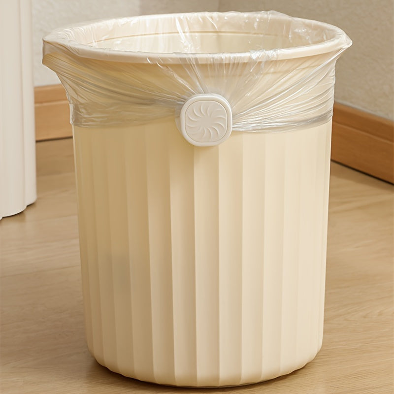 1pc Soporte para Bolsas de Basura Antideslizante con Apertura de Una Mano - Dispensador Resistente de PP, Base Antideslizante para Cocina, Baño, Sala, Exterior, Oficina - Colocación Segura de Bolsas de Basura, Solución de Almacenamiento de Residuos, Mate