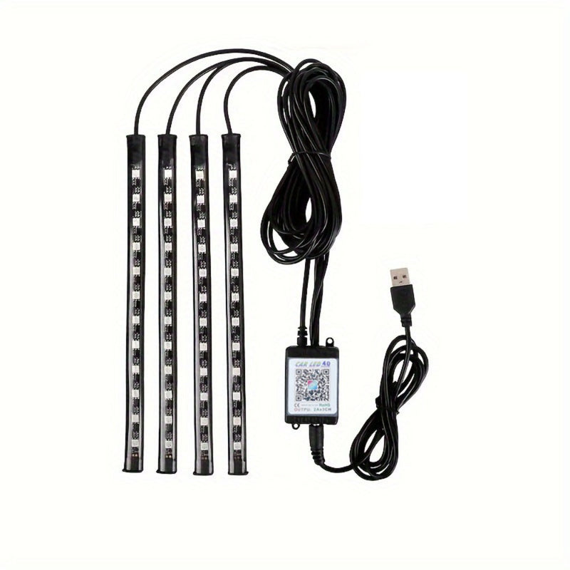 Accesorios para auto con 48 LED, sin batería
