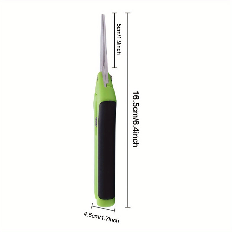 1pc Tijeras de jardinería clásicas, podadora manual con cuchillas de acero inoxidable rectas, 16,26cm/5,08cm, funcionamiento manual, no necesita electricidad, tijeras de poda duraderas para mantenimiento de jardín