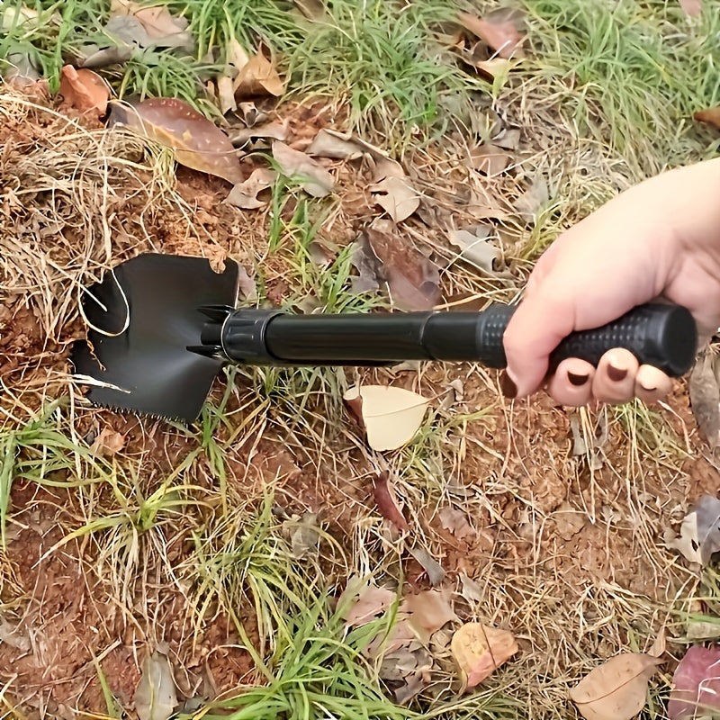 Palas de Jardinería Plegable Resistente - Pala y Espátula Multifuncional con Diseño Compacto, Herramienta Portátil para Camping, Jardinería y Excavación - Ahorra Espacio para Profesionales y Uso Doméstico, Esencial para Camping, Mango Ergonómico, Cabeza