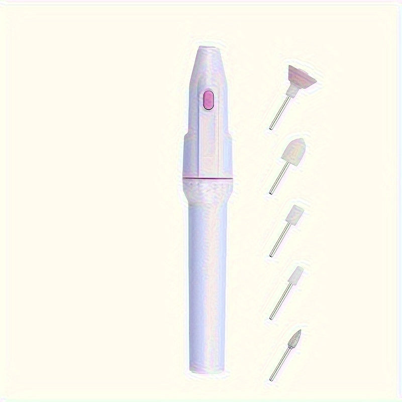 Taladro eléctrico para uñas, set profesional 5 en 1 para manicura y pedicura, herramientas de cuidado personal para arte en uñas