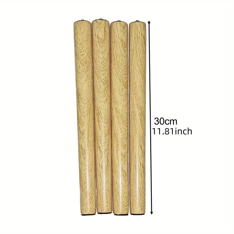 Juego de 4 Patas de Madera para Repuestos de Muebles para Mueble de TV, Cómoda y Mesa de Café