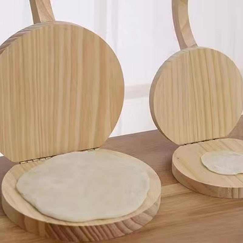 Prenta de Tortillas de Madera Sólida de 5.9 Pulgadas para Cocinas de RV - Tortillera Mexicana Manual con Mango Ergonómico, Superficie Grande para Prendas Caseras, Roti, Burritos y Pasteles - Herramienta de Cocina Portátil No Eléctrica, Fabricante de Tort