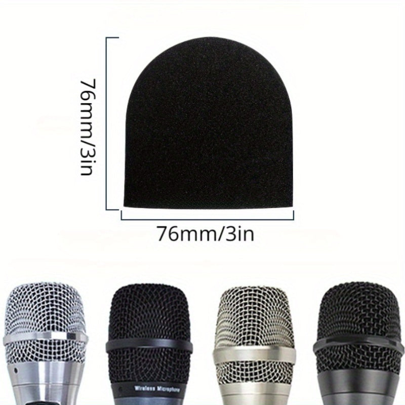 2 Piezas de Fundas Desechables para Micrófono , Grosor 3.5 mm – Cubiertas Protectoras Antipolvo y Antisalpicaduras para Karaoke, Micrófonos en Vivo y Reuniones