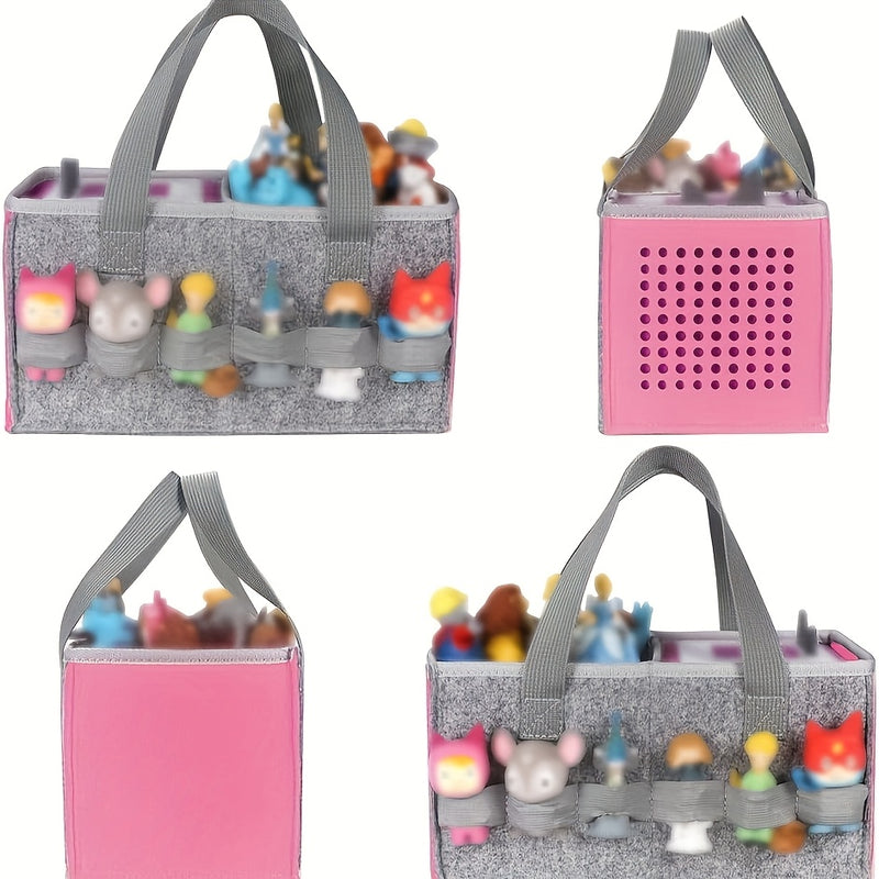 1pc Bolsa de Almacenamiento de Espuma con Múltiples Bolsillos para Altavoces y Juguetes de Peluche, Bolsa de Música Portátil con Diseño de Caja de Almacenamiento de Golf, Organizador Creativo de Reproducción de Audio, Solución de Almacenamiento Portátil|