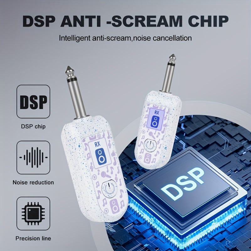 Transmisor inalámbrico de guitarra eléctrica NXG - Alimentado por USB, captura de audio de alta fidelidad para bajo y guitarras eléctricas, operación sencilla