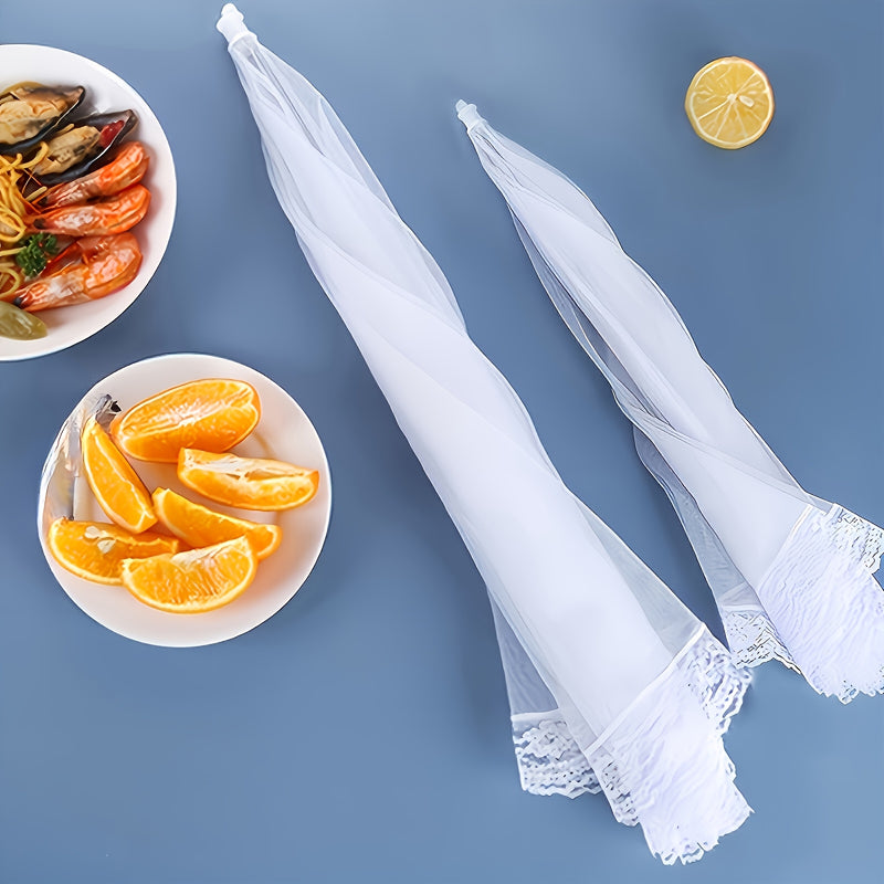 Cubierta de malla blanca grande para alimentos, plegable y lavable, carpa para picnics al aire libre, asados y fiestas, diseño de malla transparente, refugio portátil para alimentos con soporte de postes resistentes, accesorios para picnic, esenciales pa