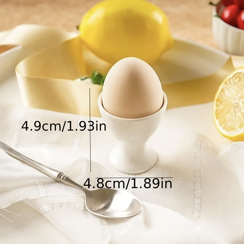 2pcs Tazas para Huevos de Estilo Europeo - Plástico Duradero, Perfectas para el Desayuno y Decoración de Comedor