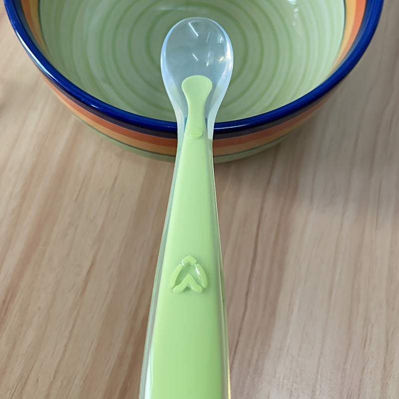 Cuenco de Silicona Suave Cucharas de Silicona Grado Alimenticio para Arroz y Papilla Cuchara de Silicona para Bebés