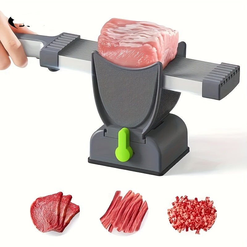 Juego de Picadora de Carne Manual, Cortador de Carne para Cocina en ABS, Adecuado para Res, Salmón, Cordero y Verduras, Sin Necesidad de Carga, Funciona sin Baterías, Ideal para Cocinar y Asar