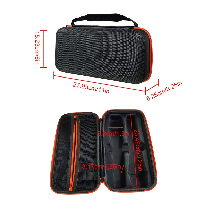 Estuche de Viaje EVA con Doble Micrófono para Micrófonos Inalámbricos J.B.L - Impermeable, Antigolpes, Bolsa de Transporte Negra con Compartimentos Dedicados y Bolsillo para Accesorios, Estuche para Micrófono