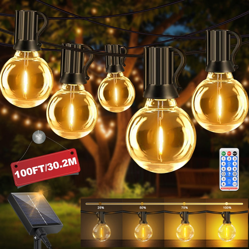 10.3/14.8/30.2 metros - Adecuado para uso en interiores y exteriores, con múltiples modos de iluminación ajustable por control remoto y brillo regulable, ideal para fiestas en el jardín y decoración del hogar