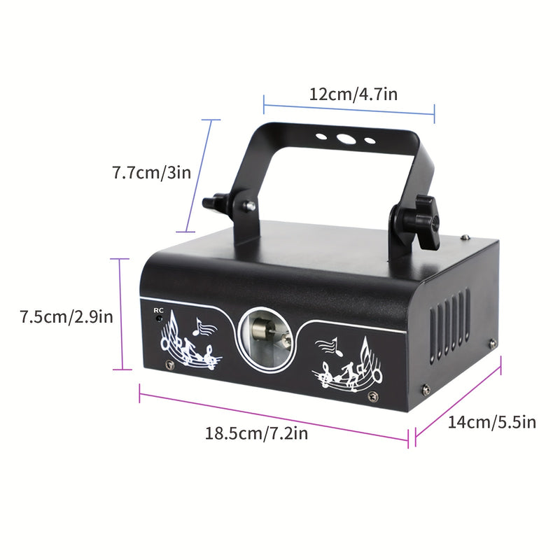 1 Pieza, Luces Láser Animadas, De Segunda Generación, Para Dj, Para Escenarios Y Fiestas, Ilusión 3D Y Colores Rgb, Con Control De Sonido Dmx512 Y Control Remoto, Para Toda Ocasión
