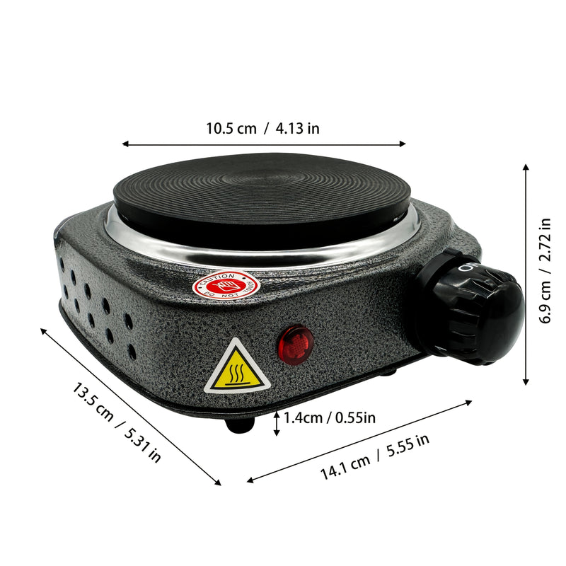 Estufa eléctrica portátil mini para uso doméstico, cafetera compacta para hacer café con Moka, quemador de café portátil para camping al aire libre.