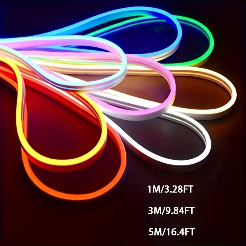 Luces LED RGB con interfaz USB de baja tensión 5V, mando remoto de 24 teclas, ideales para sala, dormitorio, bodas, decoración DIY, temporada de graduaciones y fiestas independientes - luces neón