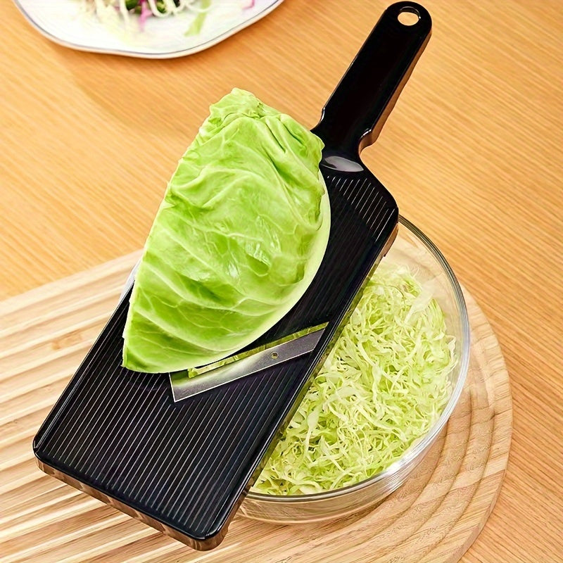 Rebanador de col multifuncional de plástico 1 pieza, ralladora manual de verduras, herramienta trituradora, utilizada para picar col, rebanar verduras, hacer ensalada de col, pepino y pataca más finas