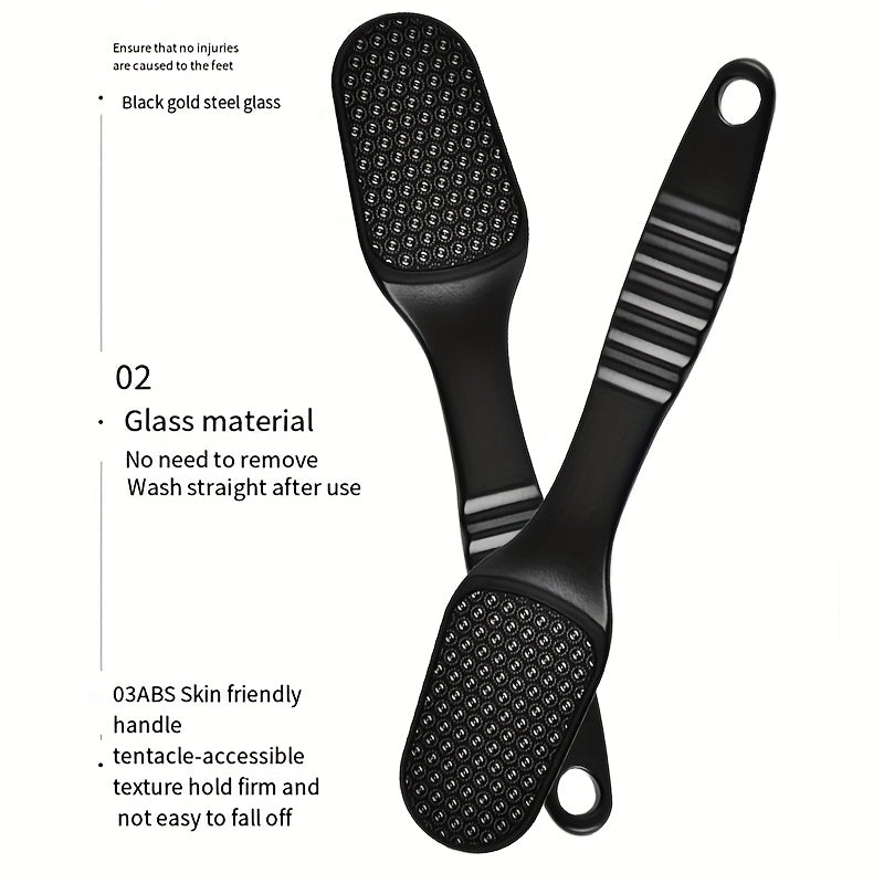 Nano Crystal Foot Filet, Tabla de Pies de Vidrio - Pedicura Profesional, Pies Suaves y Lisos - Antiguos, Muertos, Beige y Grietas en los Talones, Fácil de Usar, Mango Ergonómico, Herramienta de Exfoliación Suave, Lavable y Reutilizable