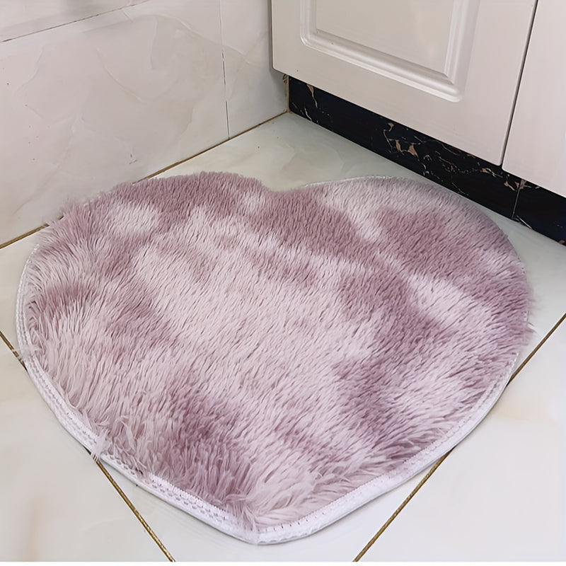 Alfombra decorativa para el cabello, San Valentín, dormitorio, hogar, balcón, tatami, manta, corazón, peluche, cojín de pelo largo, suave y esponjoso