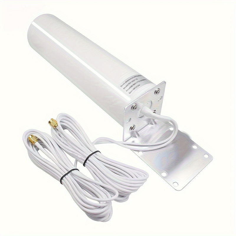 Antena Omni-Direccional 4G LTE para Router Móvil Exterior, Antenas 2X2 MIMO con Alto Ganancia de 28dBi y Cable SMA Macho de 5 Metros